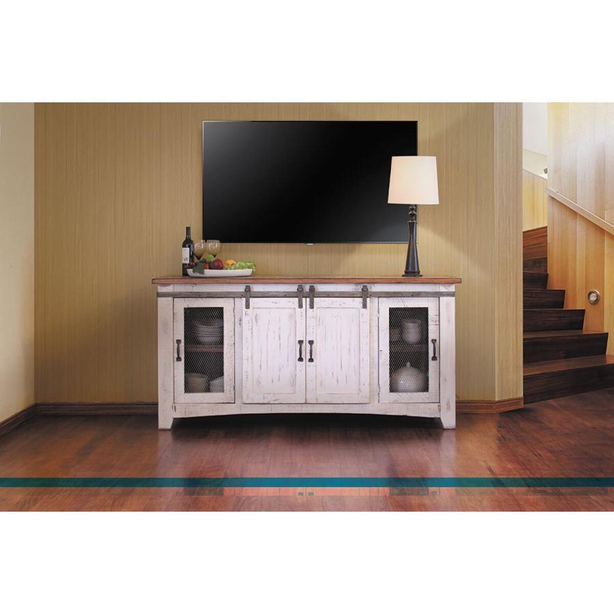 360 Pueblo White 70" TV Stand - Image 2