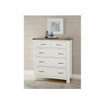 Maple Road Two-Tone Chest - 5 Drawer - Image 2