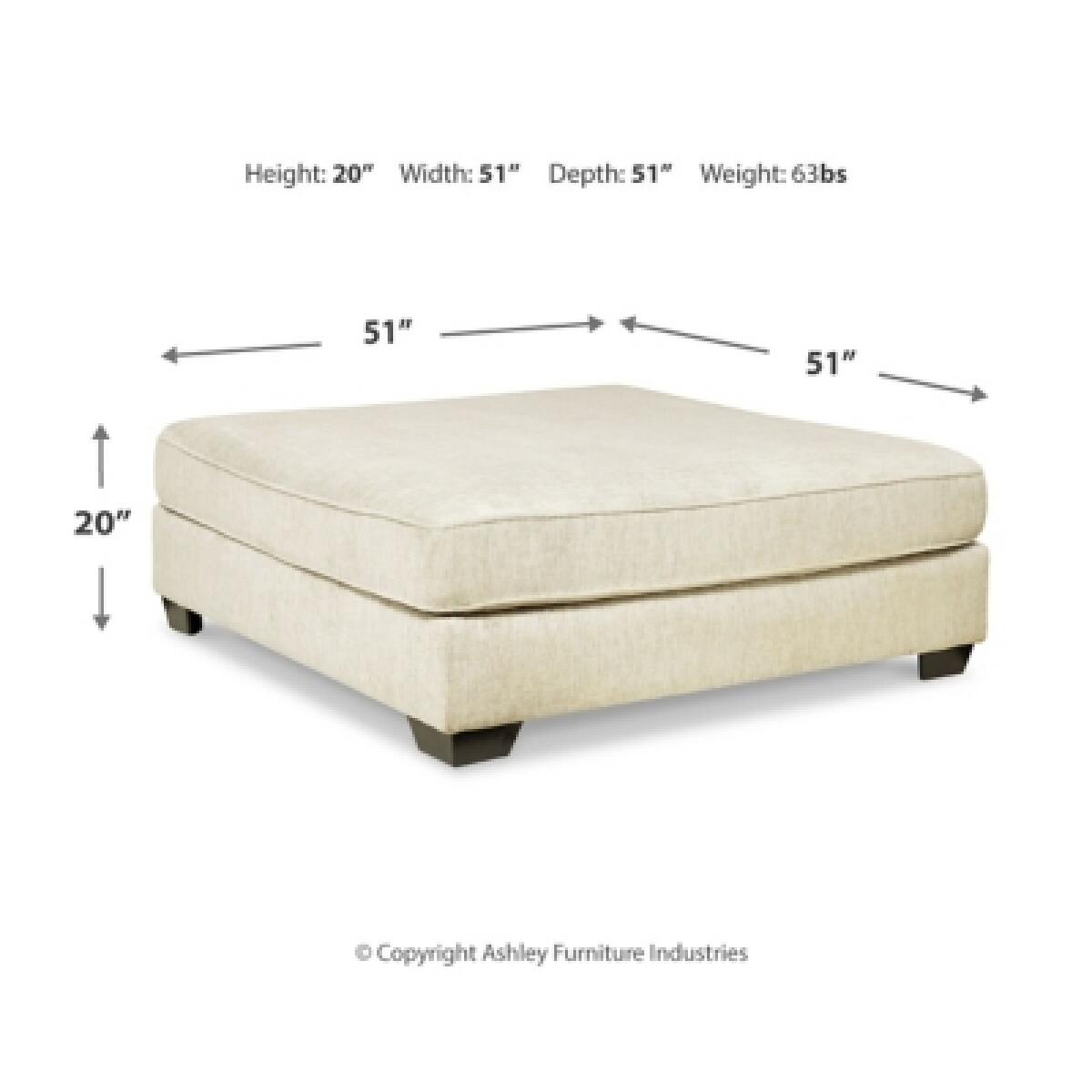 Rawcliffe Oversized Accent Ottoman - Image 6