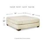 Rawcliffe Oversized Accent Ottoman - Image 6
