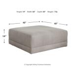 Katany Oversized Accent Ottoman - Image 7