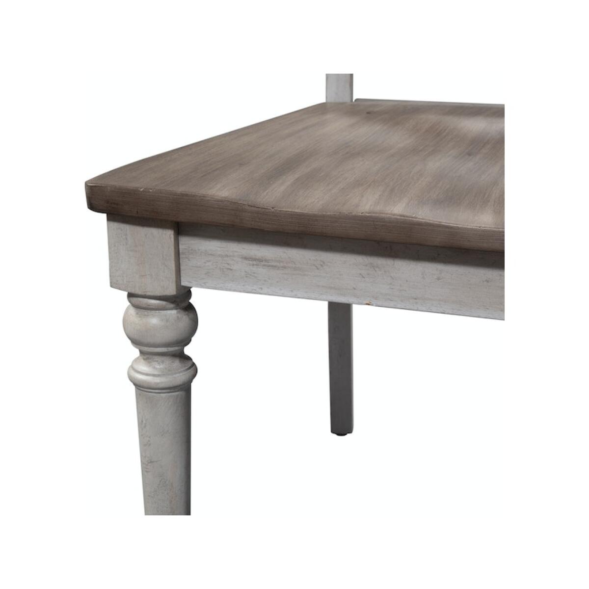 Cottage Lane X Back Wood Seat Side Chair - Image 3