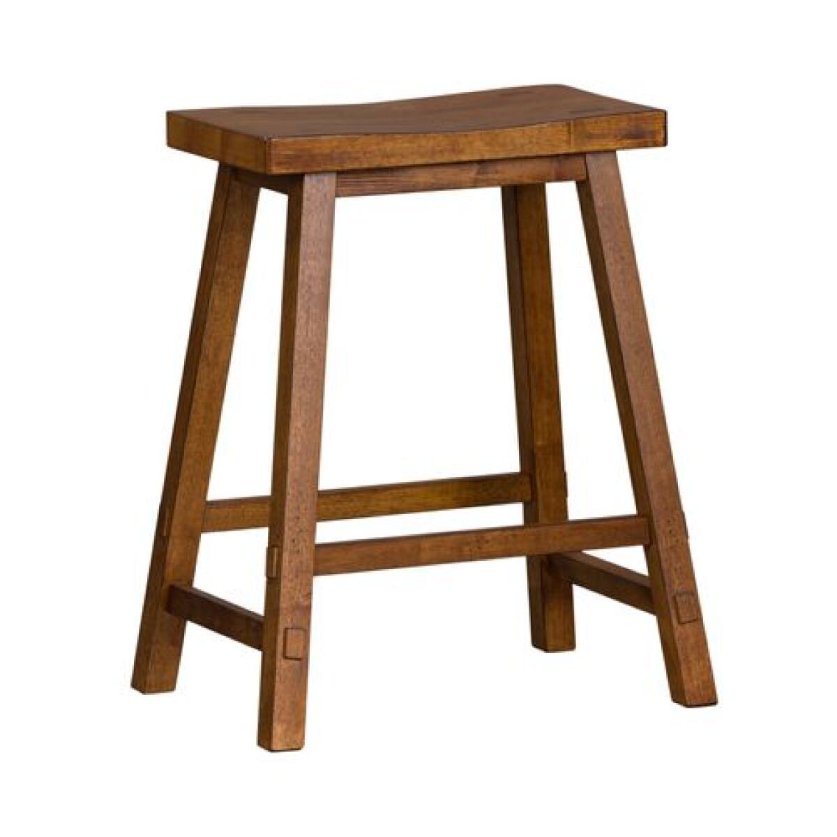 Creations 24 Inch Sawhorse Counter Stool - Tobacco - Image 2