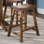 Creations 24 Inch Sawhorse Counter Stool - Tobacco - Image 3