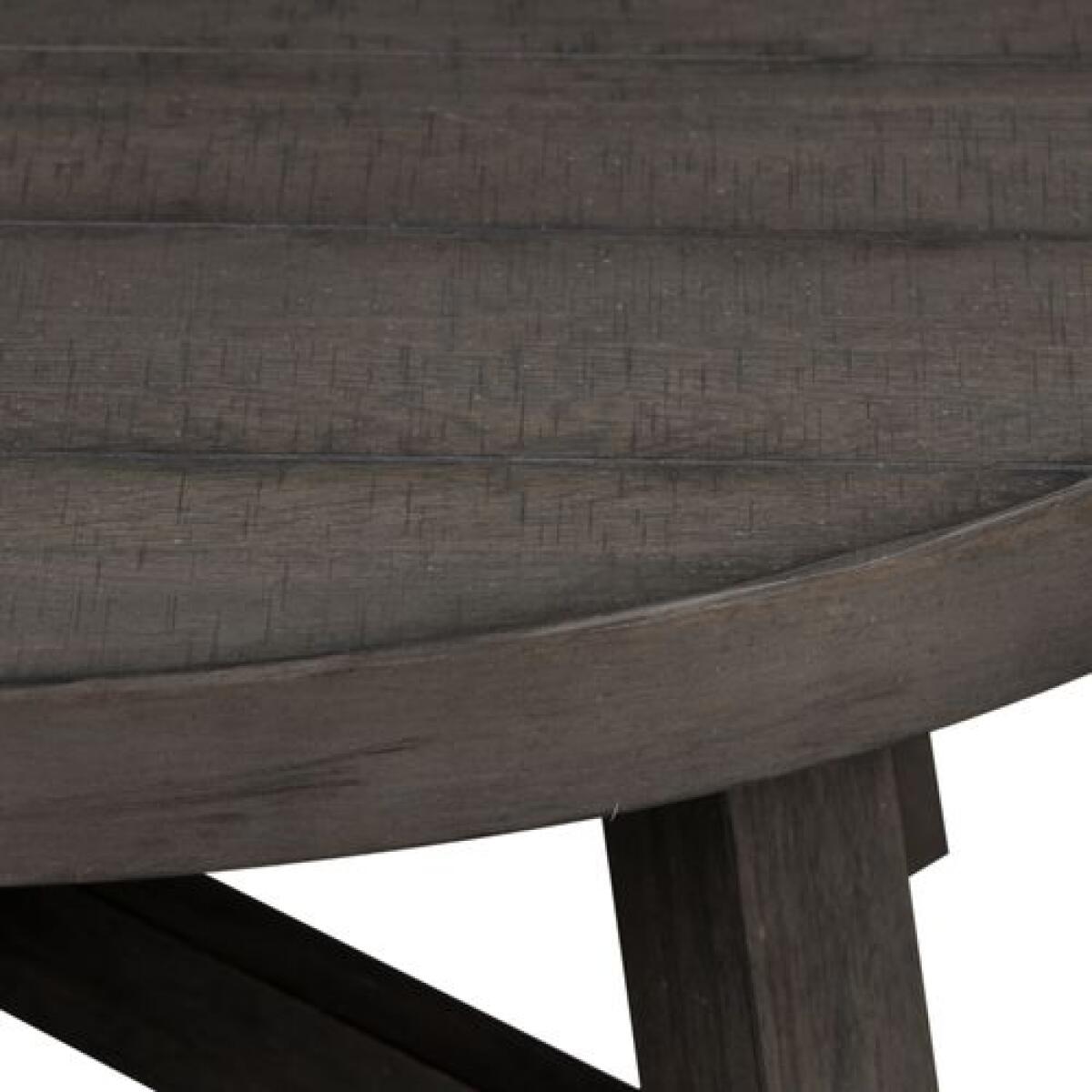 Modern Farmhouse Splay Leg Round Cocktail Table Brown - Image 6