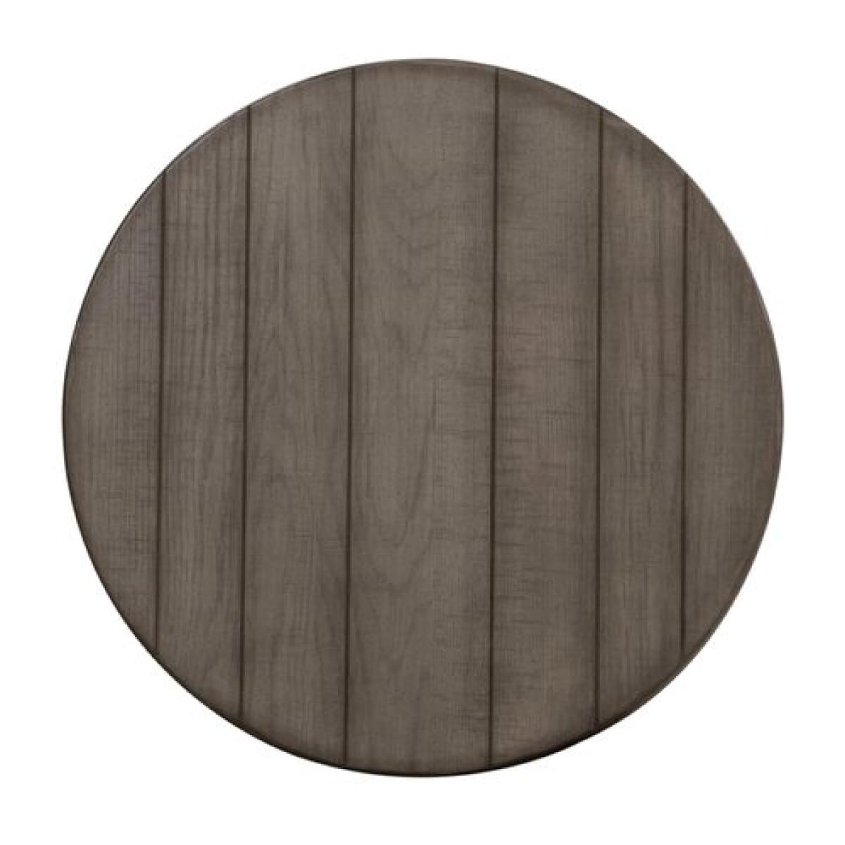 Modern Farmhouse Splay Leg Round End Table in Brown - Image 5