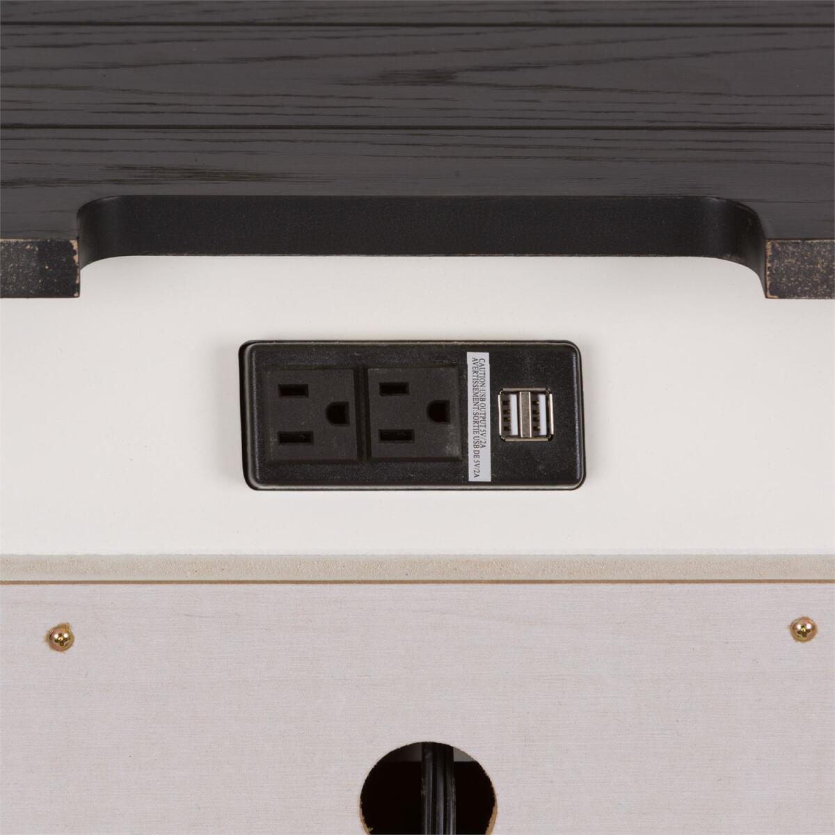 Allyson Park Night Stand w/ Charging Station - Image 3