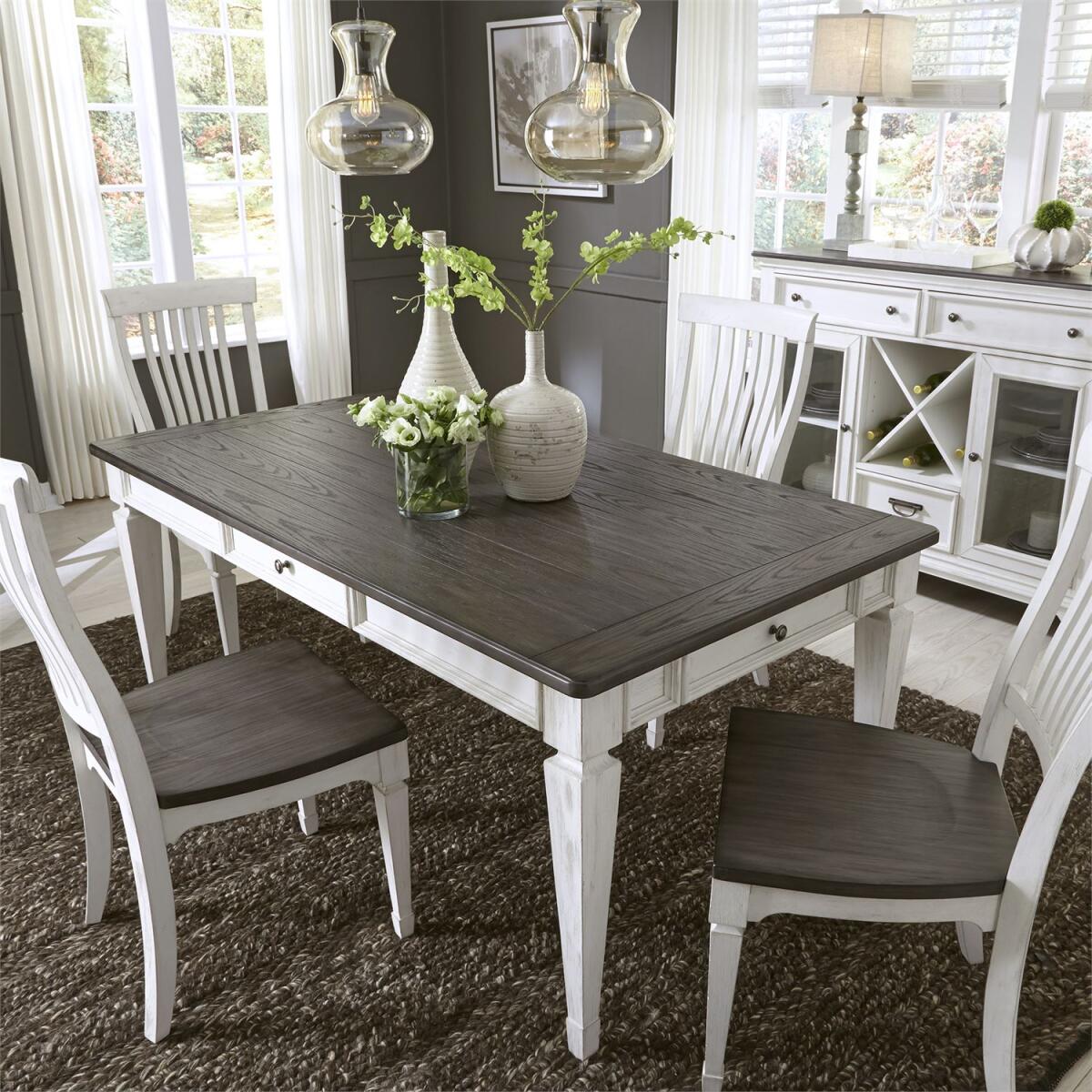Allyson Park Rectangular Leg Table - Image 2