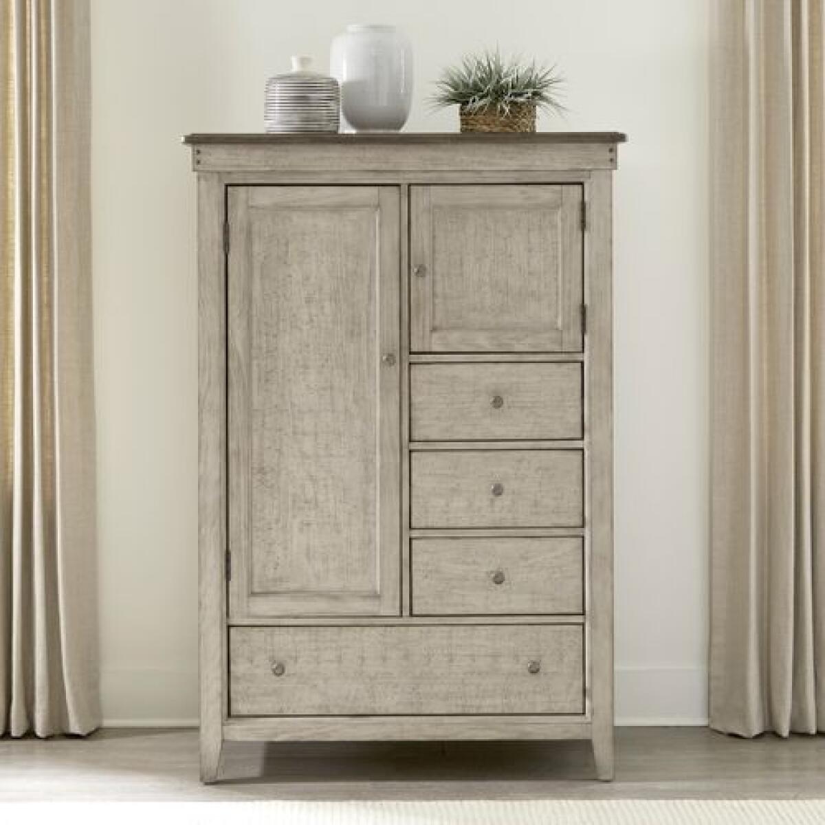 Ivy Hollow Door Chest in Weathered Linen - Image 2