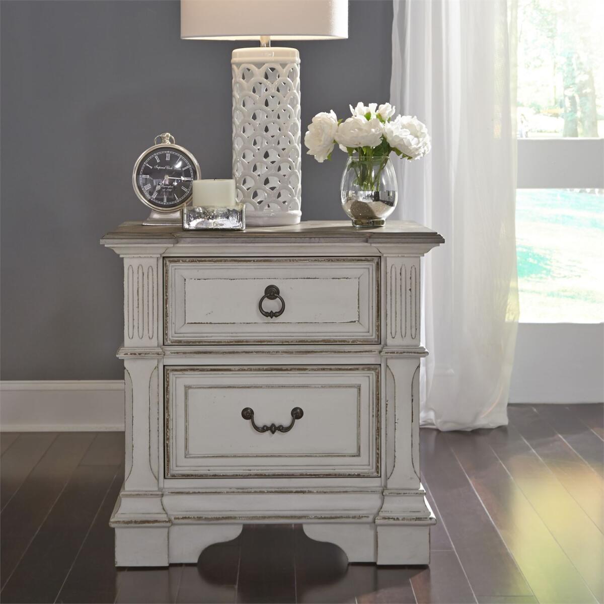 Abby Park 2 Drawer Night Stand w/ Charging Station - Image 2