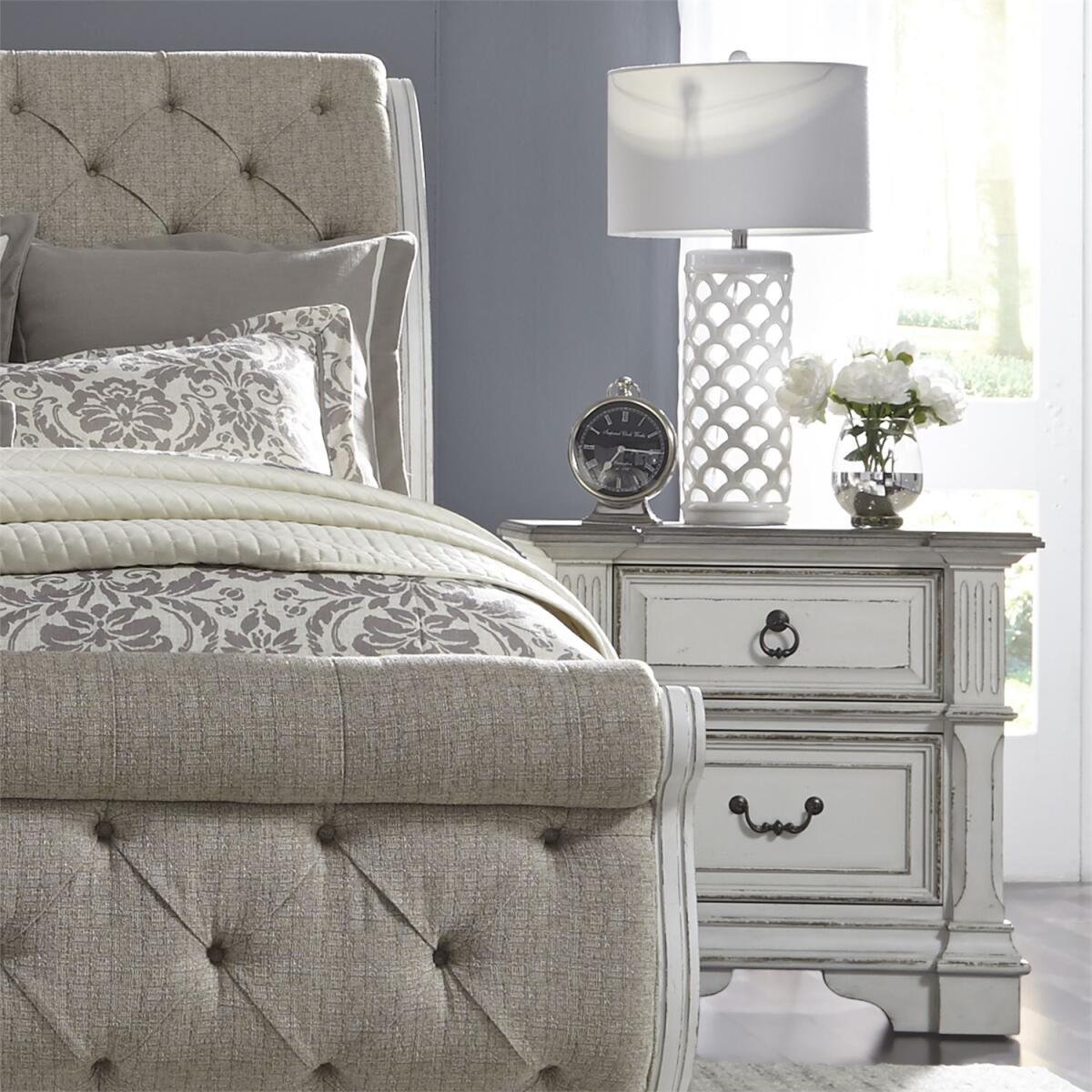 Abby Park 2 Drawer Night Stand w/ Charging Station - Image 3