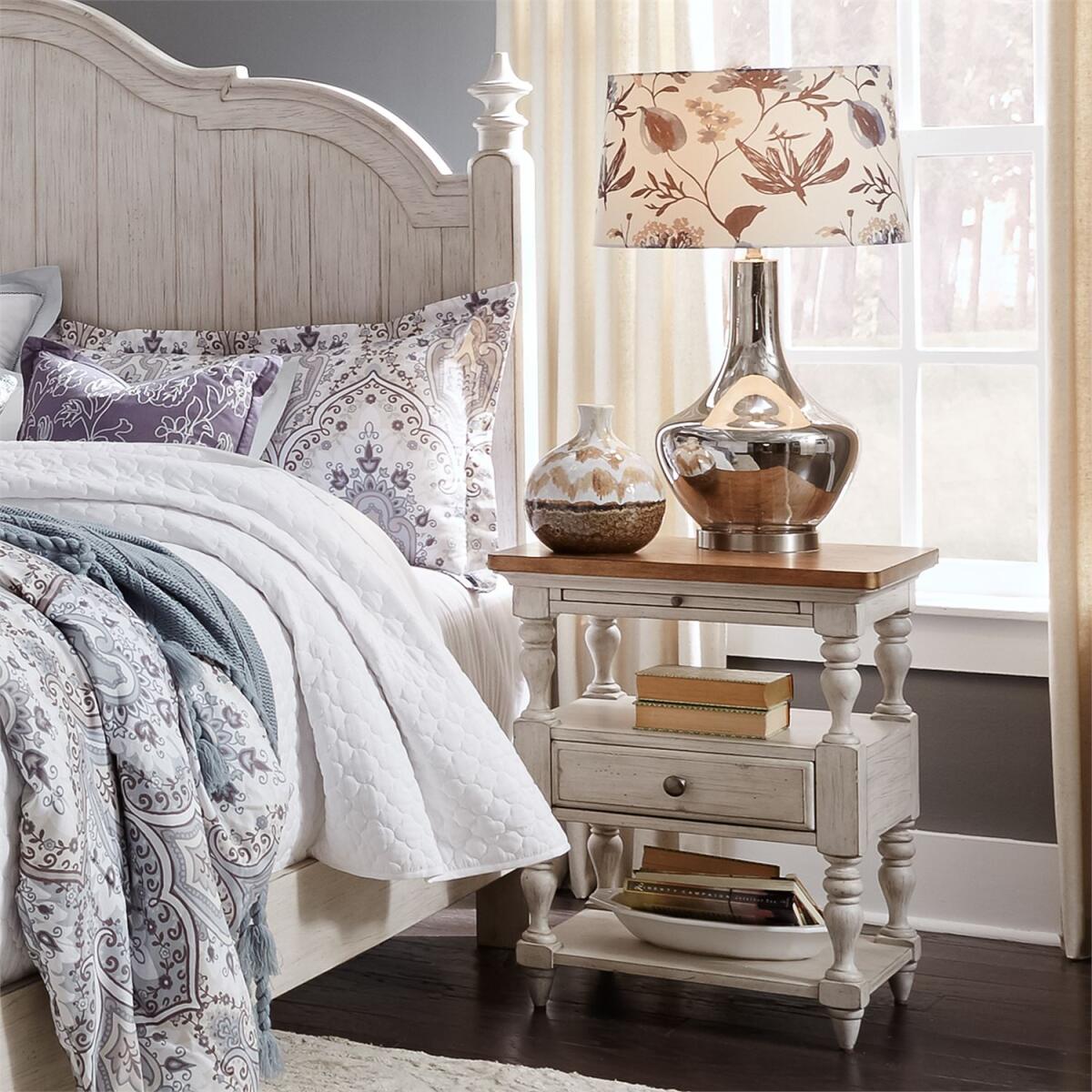 Farmhouse Reimagined 1 Drawer Night Stand - Image 2