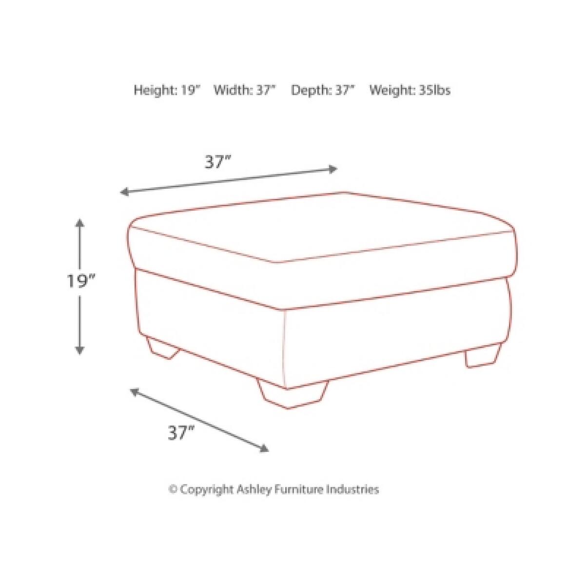 Accrington Oversized Ottoman - Image 5