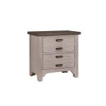 LMCO Home Bungalow Nightstands - 2 Drawer Dover Grey/Folkstone