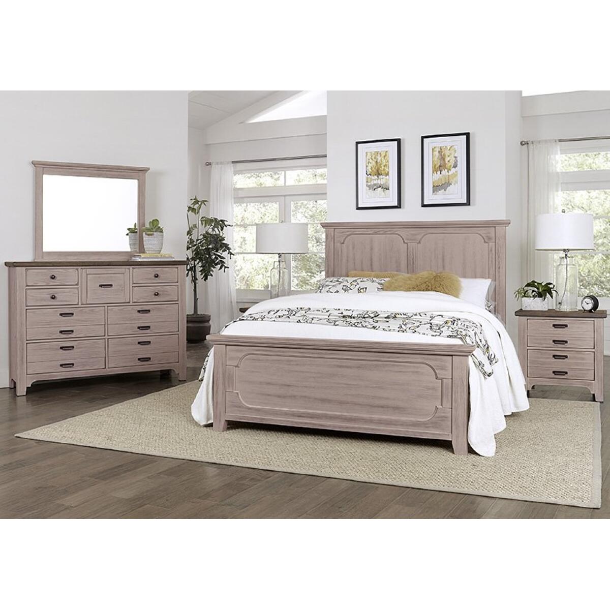 LMCO Home Bungalow Nightstands - 2 Drawer Dover Grey/Folkstone - Image 3