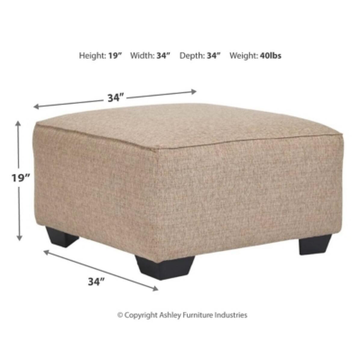 Baceno Oversized Ottoman - Image 5