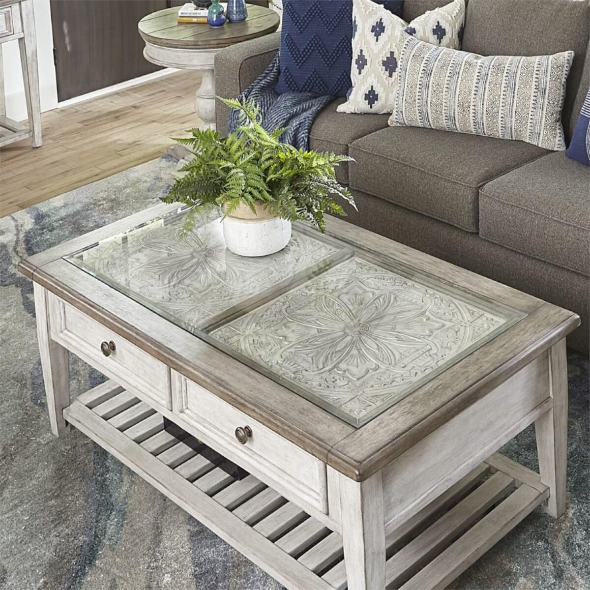 Heartland Rect Ceiling Tile Cocktail Table - Image 6