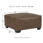Abalone Oversized Accent Ottoman - Image 5