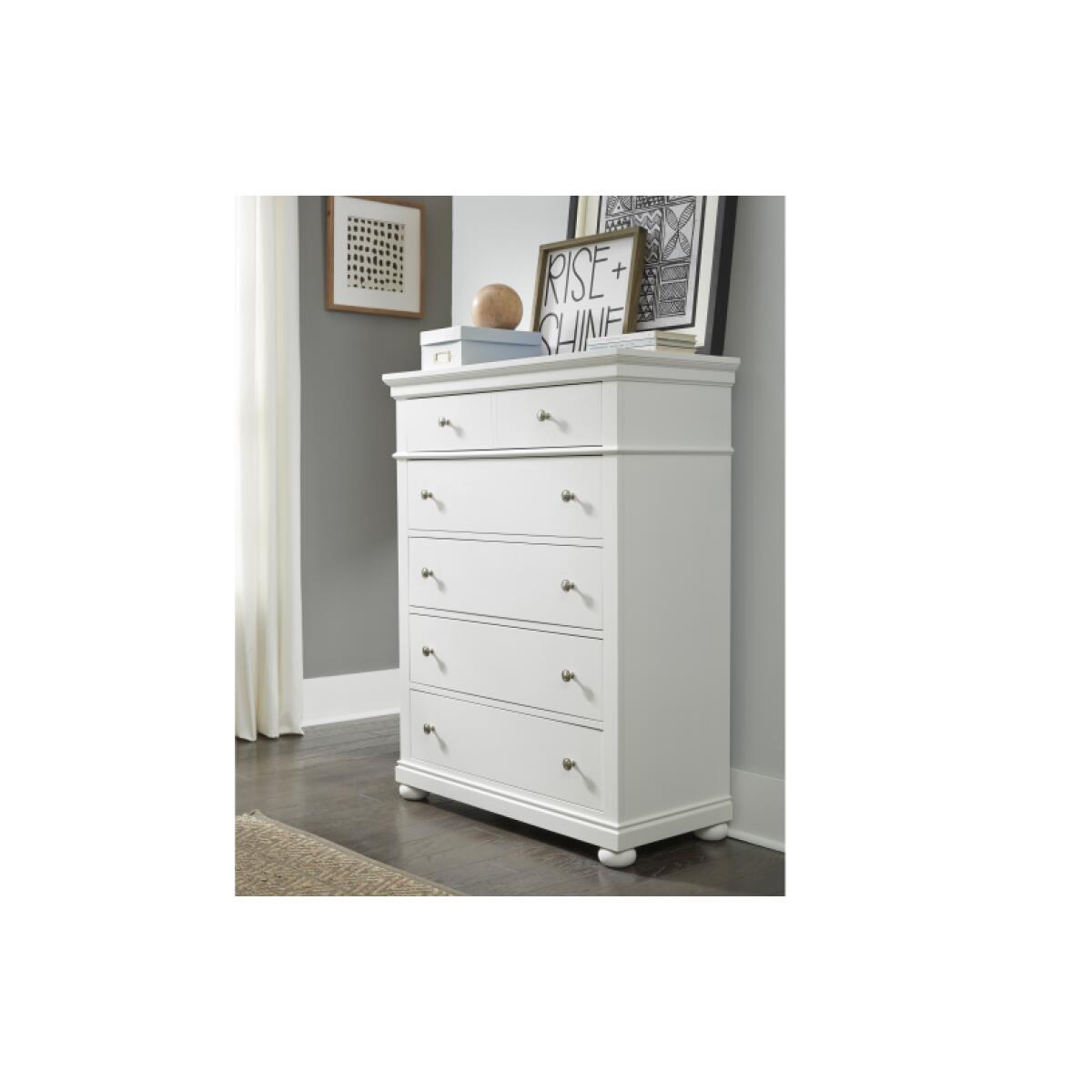Canterbury 5 Drawer Chest in White - Image 2