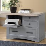 Americana Modern - Dove Functional File With Power Center - Image 2