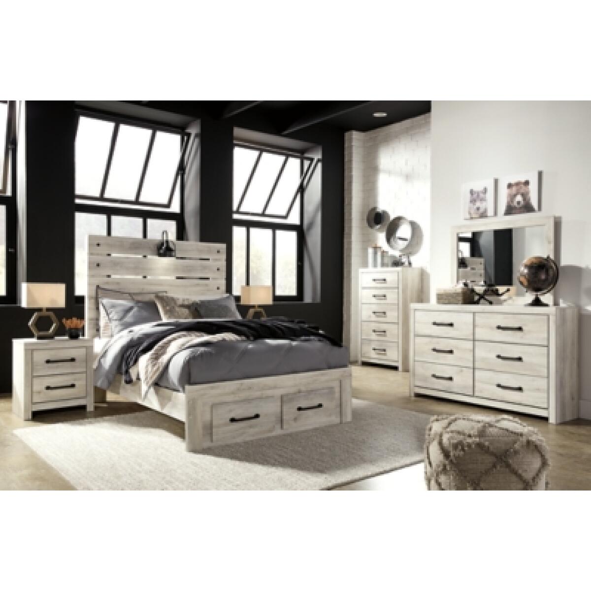 Cambeck Full Panel Bed with 2 Storage Drawers - Image 8