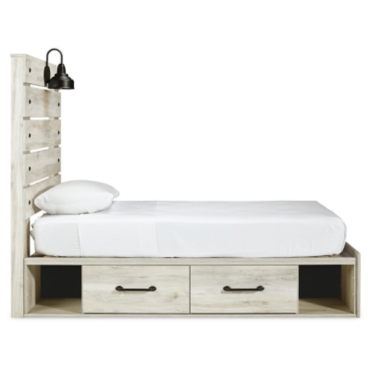 Cambeck Twin Panel Bed with 2 Storage Drawers - Image 7