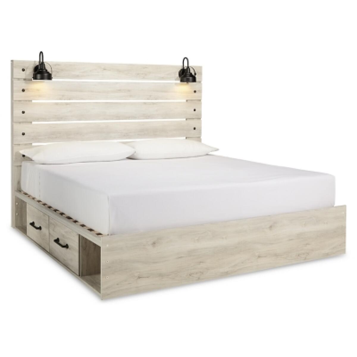 Cambeck King Panel Bed with 2 Storage Drawers - Image 2