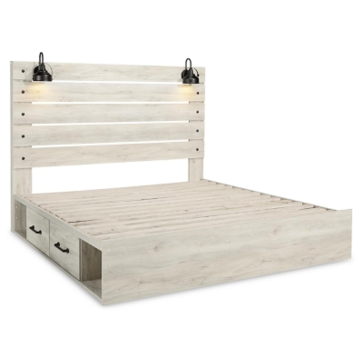 Cambeck King Panel Bed with 2 Storage Drawers - Image 4