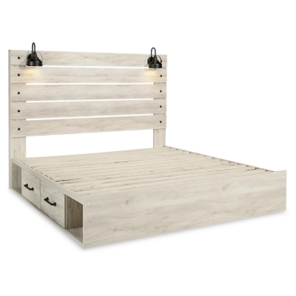 Cambeck King Panel Bed with 4 Storage Drawers - Image 4