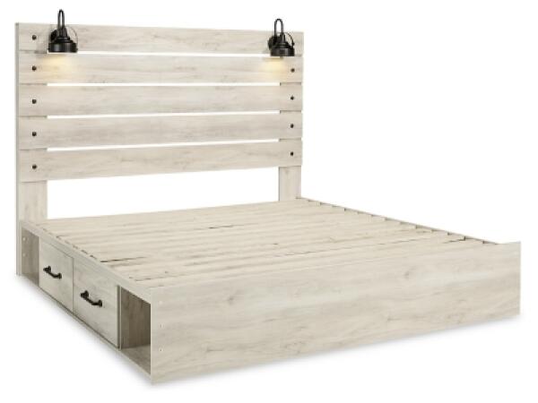 Cambeck King Panel Bed with 4 Storage Drawers - Image 4