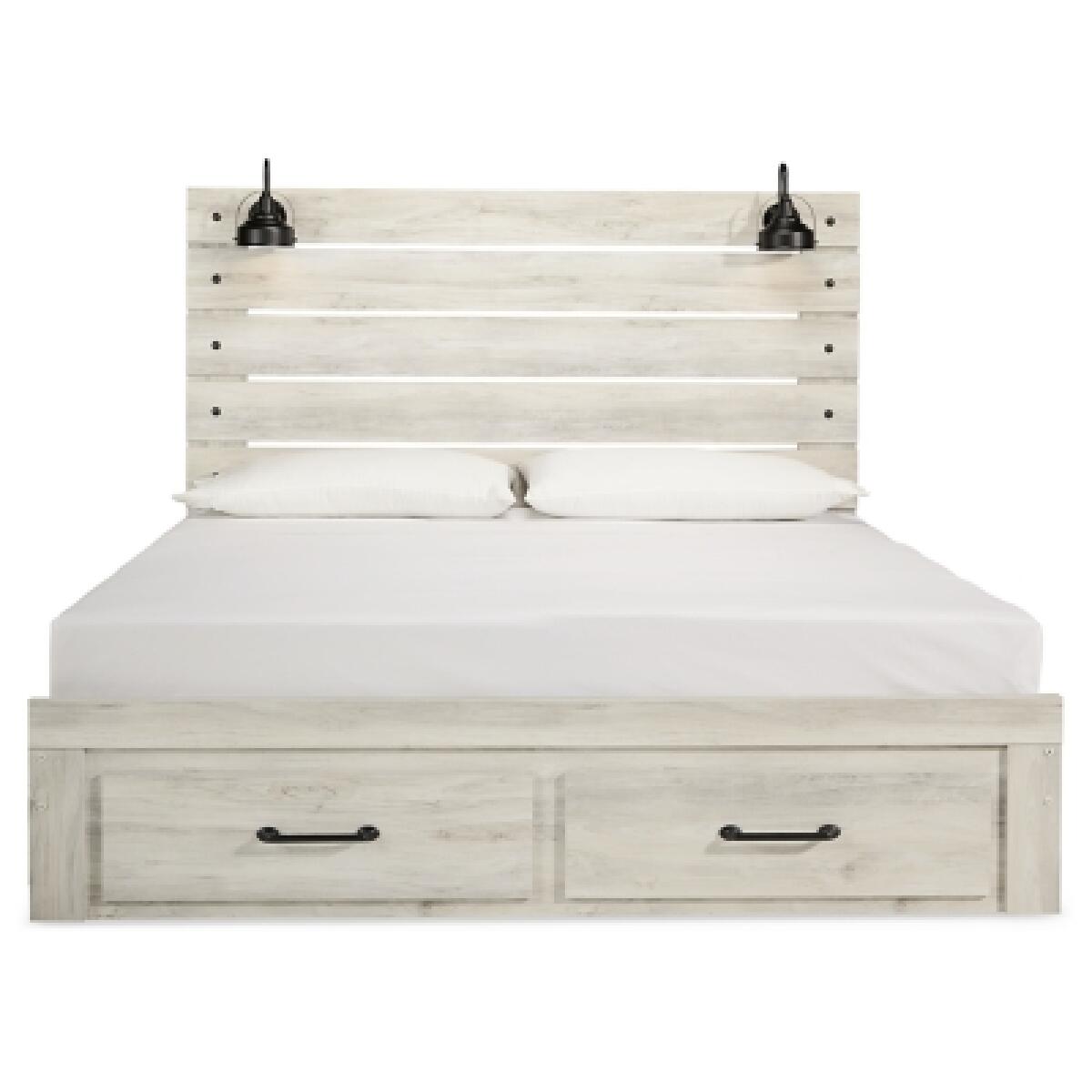 Cambeck King Panel Bed with 2 Storage Drawers - Image 6