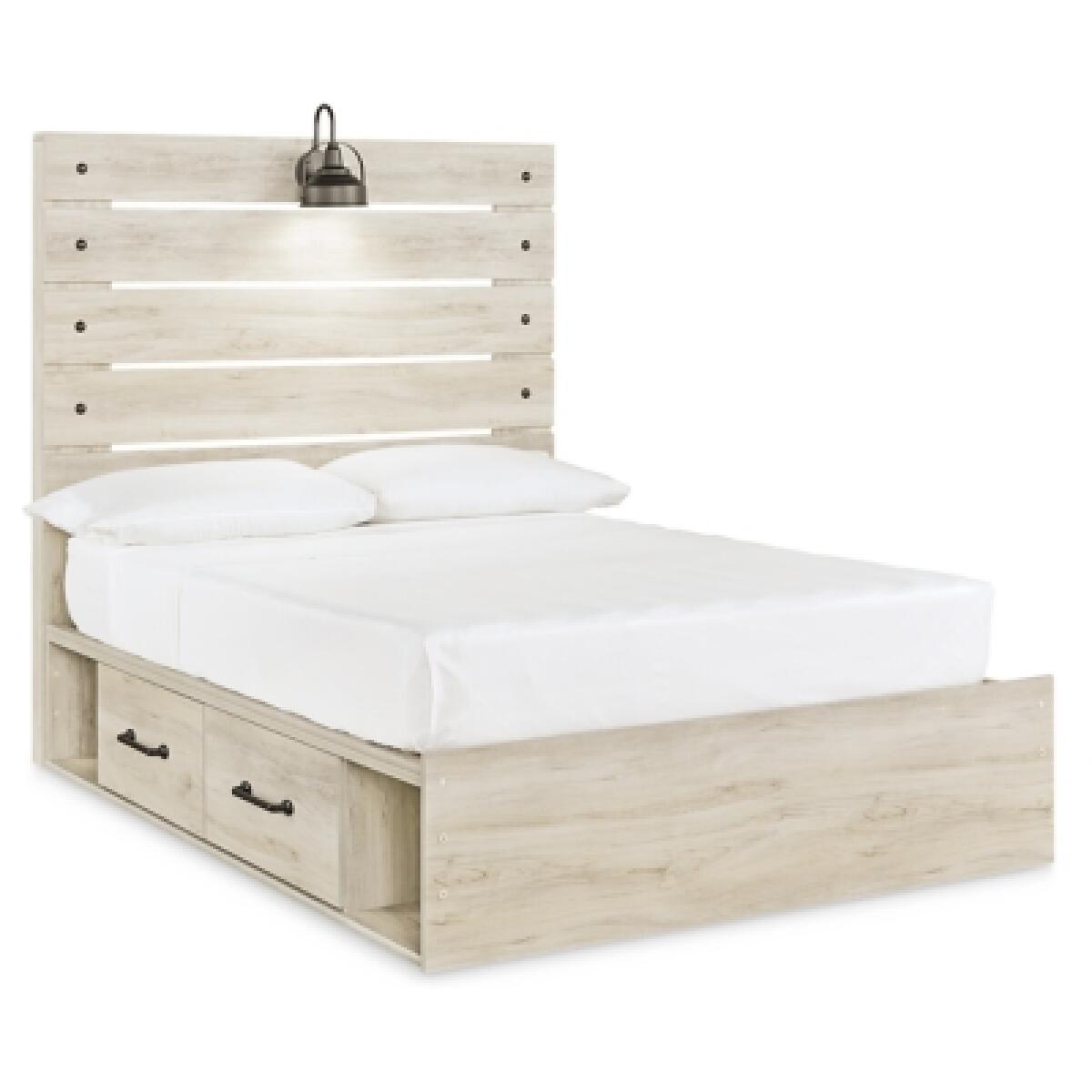 Cambeck Full Panel Bed with 2 Storage Drawers - Image 2