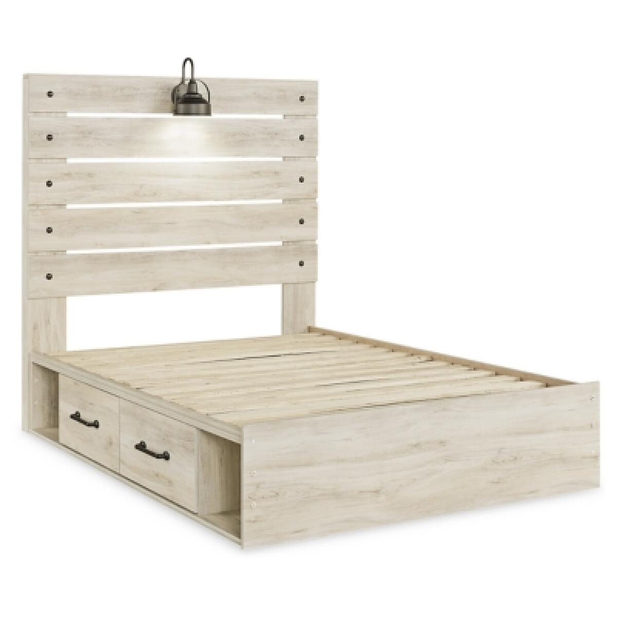 Cambeck Full Panel Bed with 2 Storage Drawers - Image 4