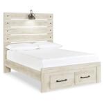 Cambeck Full Panel Bed with 2 Storage Drawers - Image 2