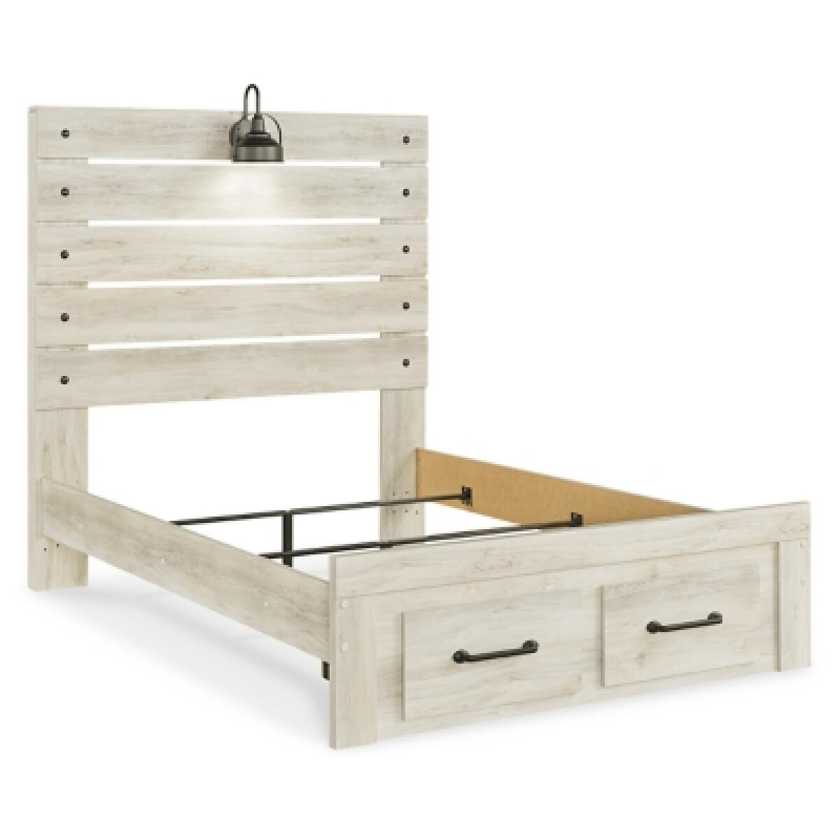 Cambeck Full Panel Bed with 2 Storage Drawers - Image 4