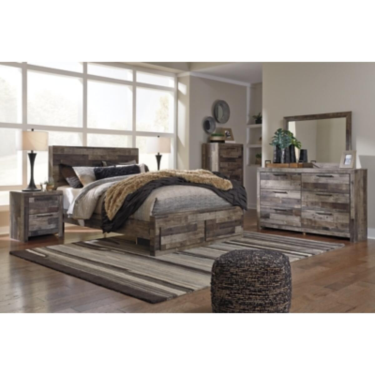 Derekson Queen Panel Bed with 2 Storage Drawers - Image 7