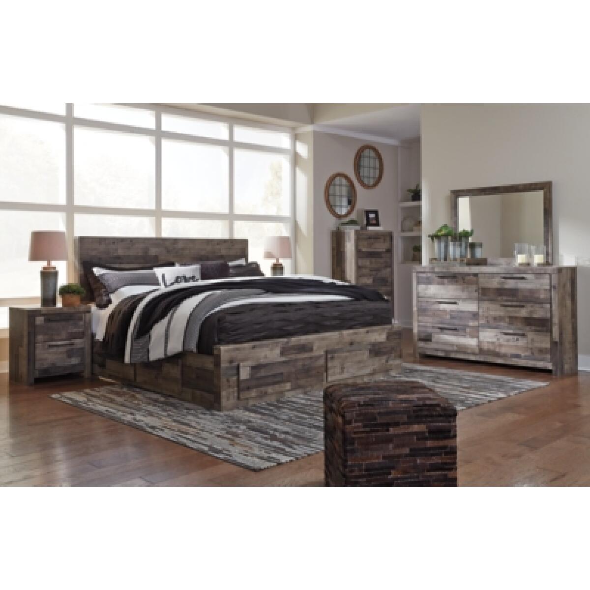 Derekson King Panel Bed with 4 Storage Drawers - Image 7