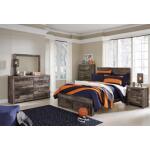 Derekson Full Panel Bed with 2 Storage Drawers - Image 6