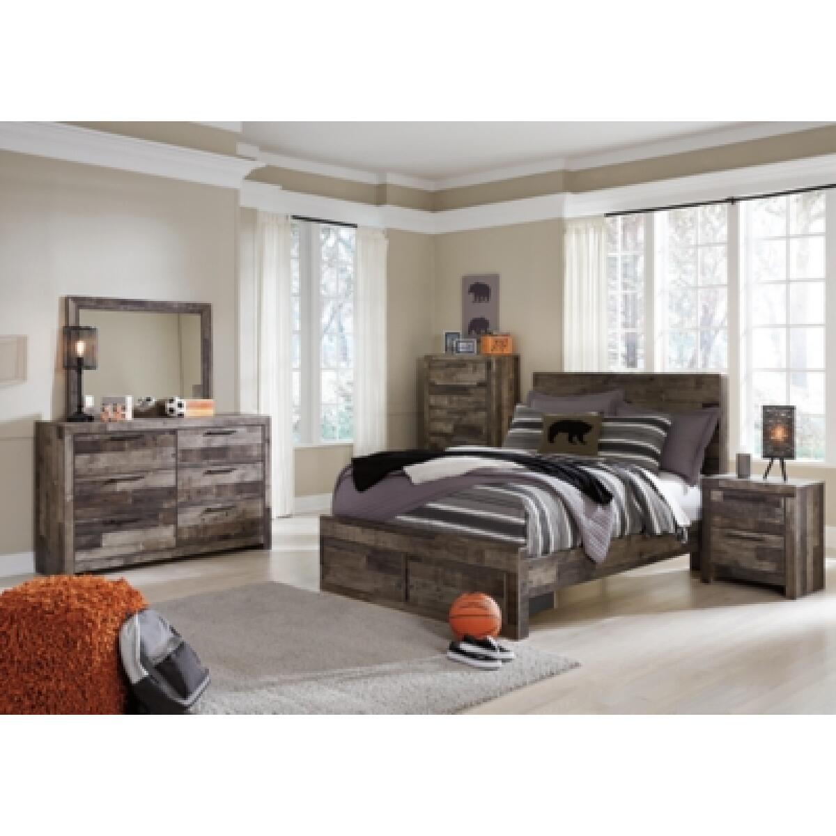 Derekson Full Panel Bed with 2 Storage Drawers - Image 7