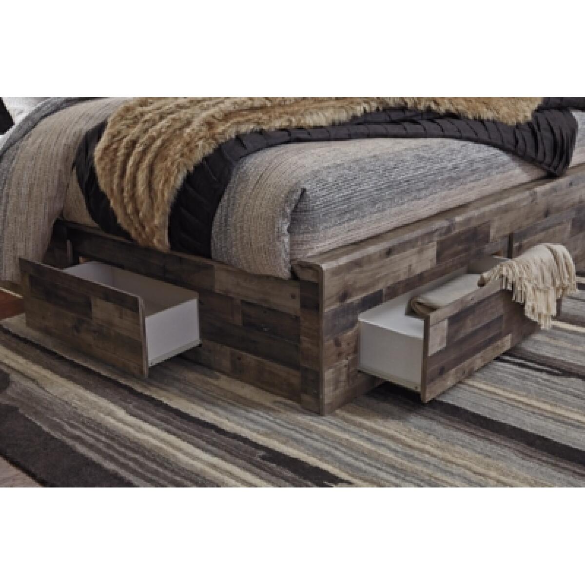 Derekson King Panel Bed with 4 Storage Drawers - Image 5