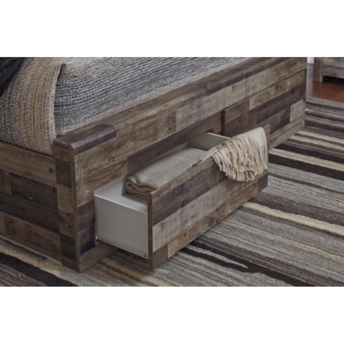 Derekson King Panel Bed with 4 Storage Drawers - Image 4