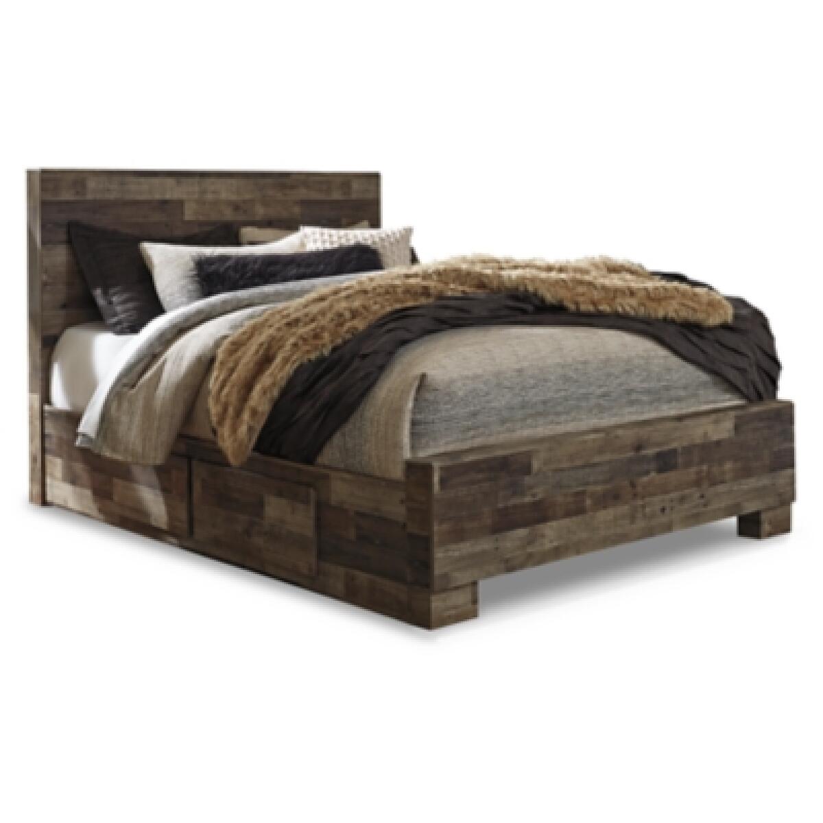 Derekson Queen Panel Bed with 2 Storage Drawers - Image 2
