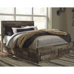 Derekson Queen Panel Bed with 4 Storage Drawers - Image 3