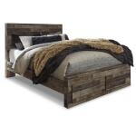 Derekson Queen Panel Bed with 2 Storage Drawers - Image 2