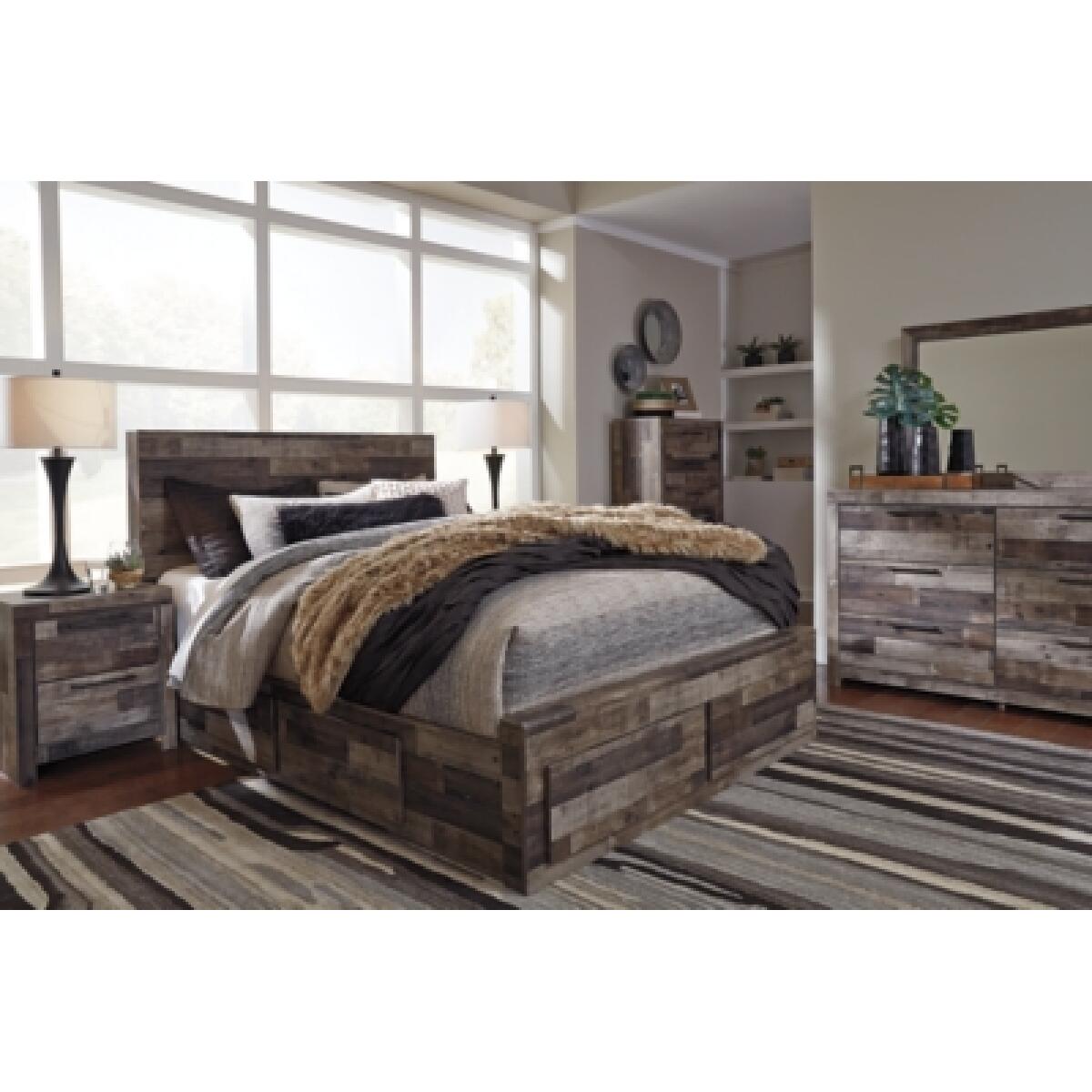 Derekson Queen Panel Bed with 4 Storage Drawers - Image 10