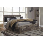 Derekson King Panel Bed with 4 Storage Drawers
