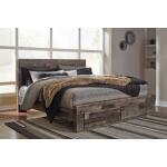 Derekson King Panel Bed with 2 Storage Drawers - Image 3