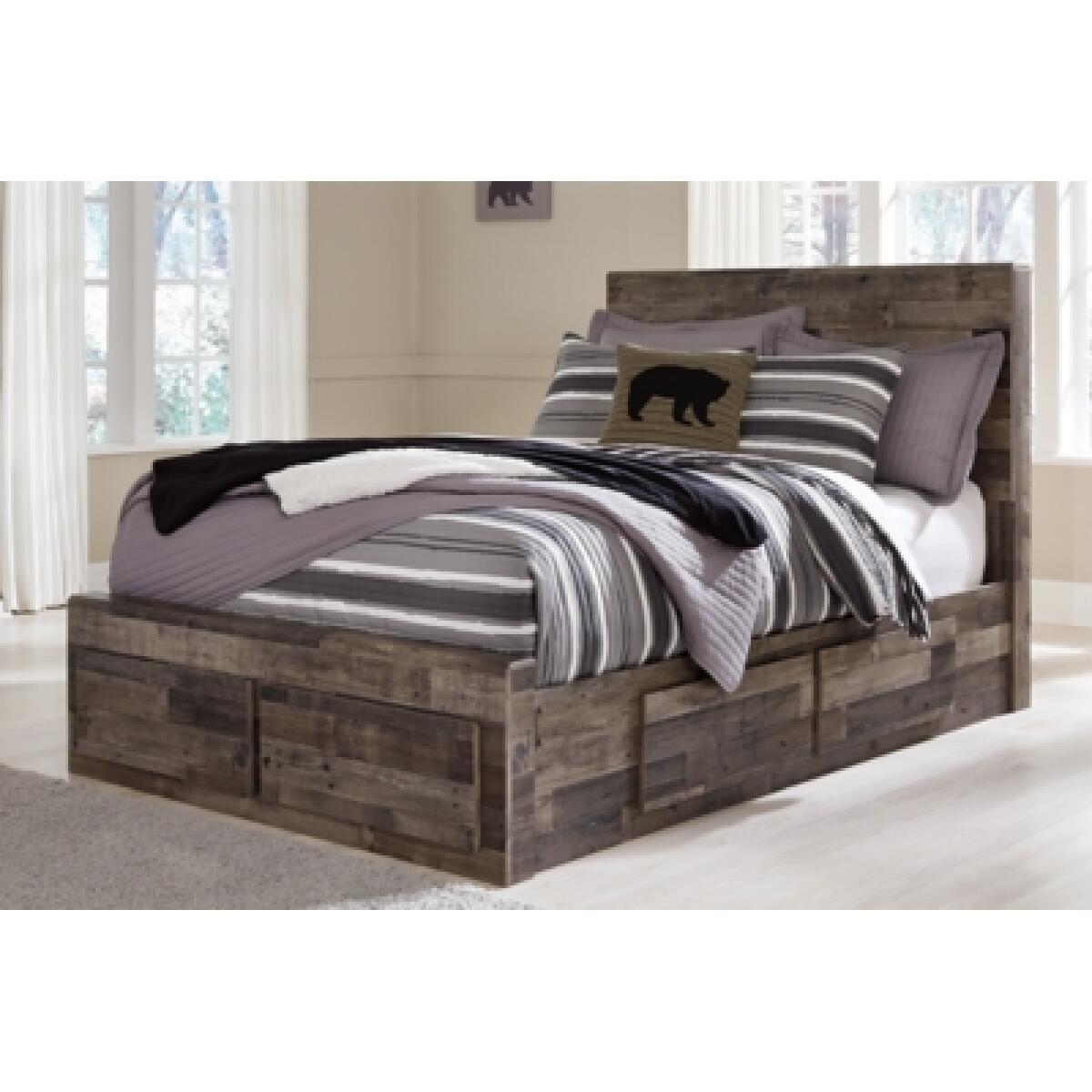 Derekson Full Panel Bed with 6 Storage Drawers - Image 3