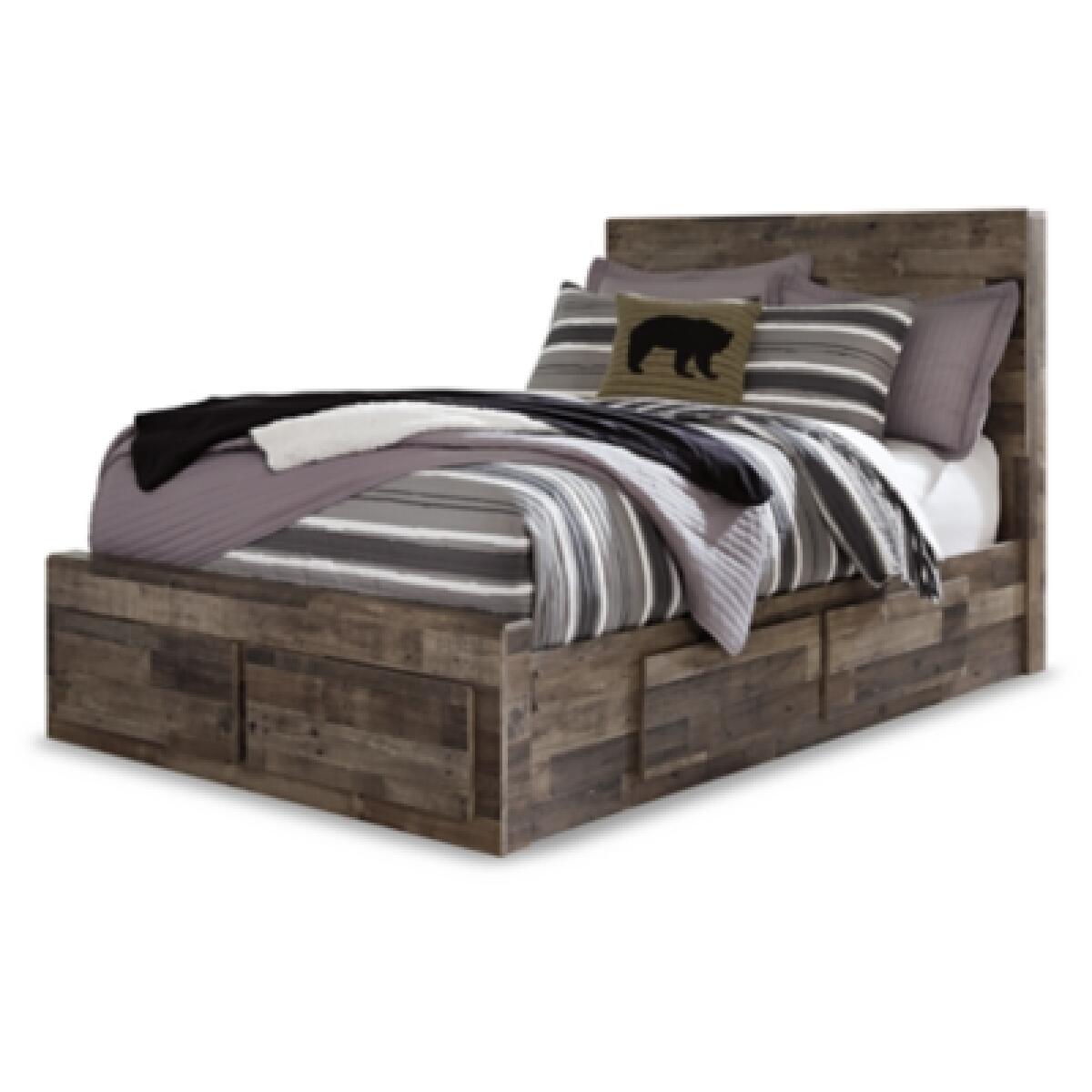 Derekson Full Panel Bed with 6 Storage Drawers - Image 2