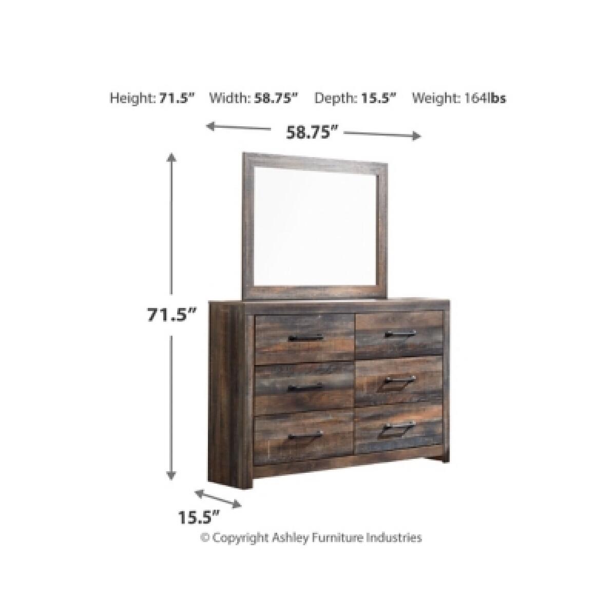 Drystan Dresser and Mirror - Image 4